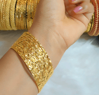 Image 1 of 12 Pieces Gold Plated Bangles Set_GPB_1201