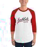 SouthSide Game Day - Unisex Red 3/4 Sleeve Raglan Tee