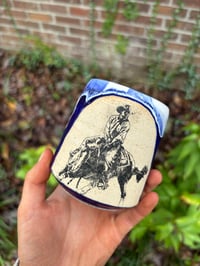 Image 6 of Cobalt blue whiskey cup 