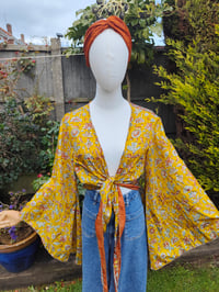 Image 4 of Stevie sari top-upto size 8-14 mustard