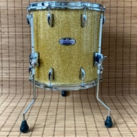 Image 1 of Pearl MCT1414F • 14x14" Floor Tom • Masters Maple Complete • Gold Sparkle • with Legs & Case