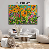 Image 4 of Custom Size Extra Large Art - Sunflowers 