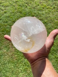 Image 11 of Clear Quartz Sphere With Rainbows #1430