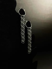 Image 2 of Helm Chainmaille Earrings