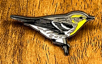 Image 2 of Blackburnian Warbler - No.102 - UK Birding Pins - Enamel Pin Badge