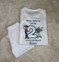 Embroided Plain Pyjamas 