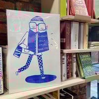 Image 1 of Support your local bookshop A3 riso print