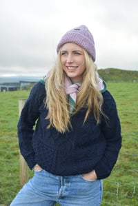 Image 22 of Bramble Green Lambswool Shawl - Made in Scotland
