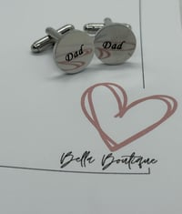 Image 8 of Engraved Dad Cufflinks