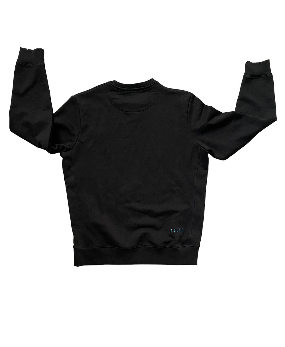 Image of When you see me make a wish Crew neck Digital clock blue  way