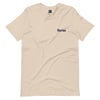 Tee shirt unisex sable logo bleu marine