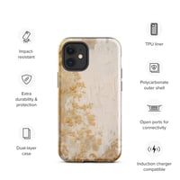 Image 8 of White and Gold Tattered Texture Goth Lolita Kawaii Baroque Tough Case for iPhone®