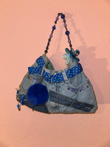 Image of Denim on Denim purse 