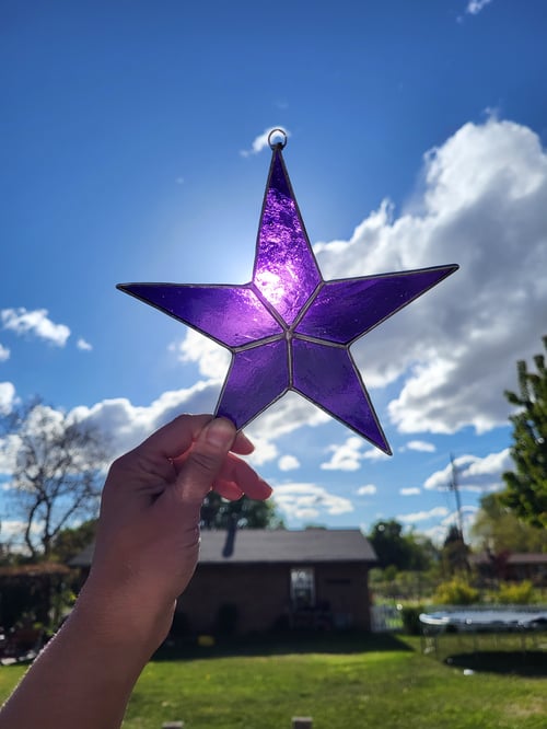 Image of Opaque Solid Star-stained glass