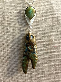 Image 1 of Hubei Turquoise with Owl Fetish