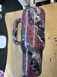 40oz purple glitter with ink tap