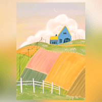 Affiche A5 à travers champs