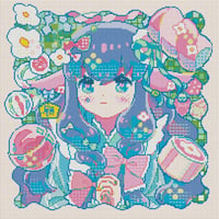 Image 2 of Wish Full Size Diamond Painting by Hiroko 