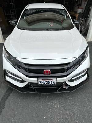 Image of 2016-2021 Honda Civic (10th Gen) "V2" front splitter