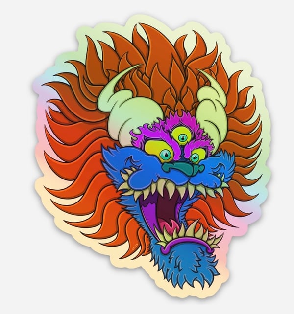 Image of My Pet Tatsu Holofoil Sticker
