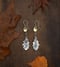 Image of White Oak Leaf Citrine Dangle Earrings