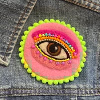 Image 2 of Pride Collection - Mystic Eye Brooch - Rainbow (2)
