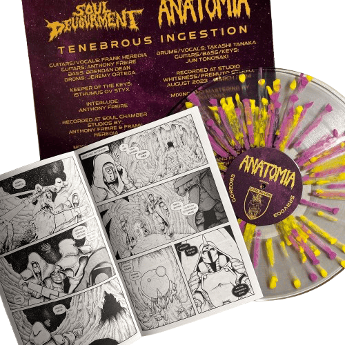 SOUL DEVOURMENT / ANATOMIA - "Tenebrous Ingestion" split 12" Vinyl LP with Comic Book