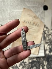 Image 4 of Canif miniature en argent massif poinçonné, XIXÈME siècle