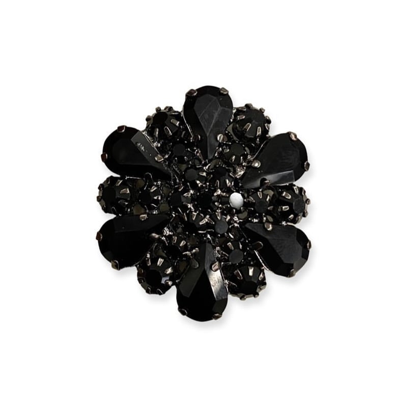 BLACK FLOWER | LUXURY PIN