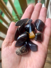 Image 1 of Blue Tigers Eye tumbled crystal