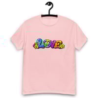 Image 6 of Unisex classic tee, Love, Peace and Flowers Retro Tee