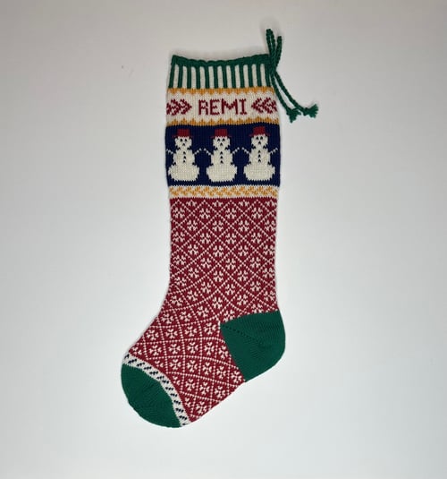 Image of Snowman Christmas Stocking