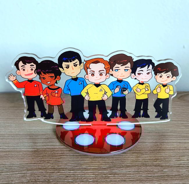 Spinning TOS/MIRROR Acrylic Stand