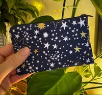 Image 1 of Stars Mini Pouch // Dog Treat Pouch // Soap Bar Pouch // Coin Purse