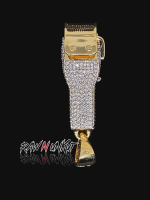 Image of Iced out clipper pendant  and chain