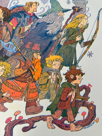 Image 2 of Lord of the Rings, Fellowship of the Ring - Large Riso Print