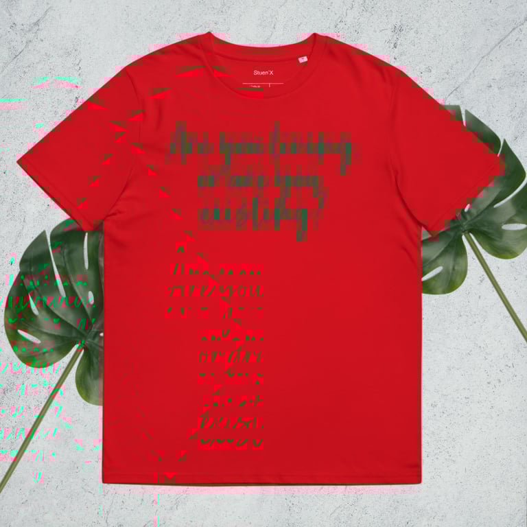 Living or Existing? Unisex Organic Cotton T-shirt Image 3