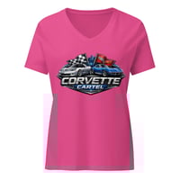 Image 1 of Corvette Cartel Women’s relaxed v-neck t-shirt