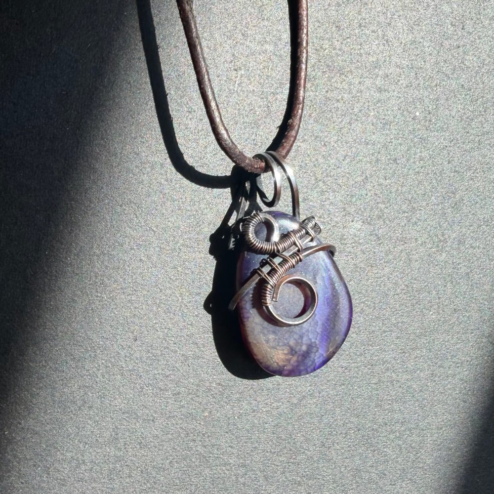 Image of Purple Agate Pendant