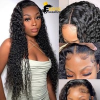 Image 1 of Raw hair - 3 bundles with 5x5 HD closure - deep in wave