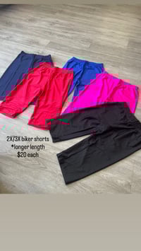 Image 1 of 2X/3X Biker shorts *longer length 