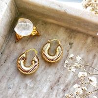 Image 2 of BRANDY HOOPS IN GOLD