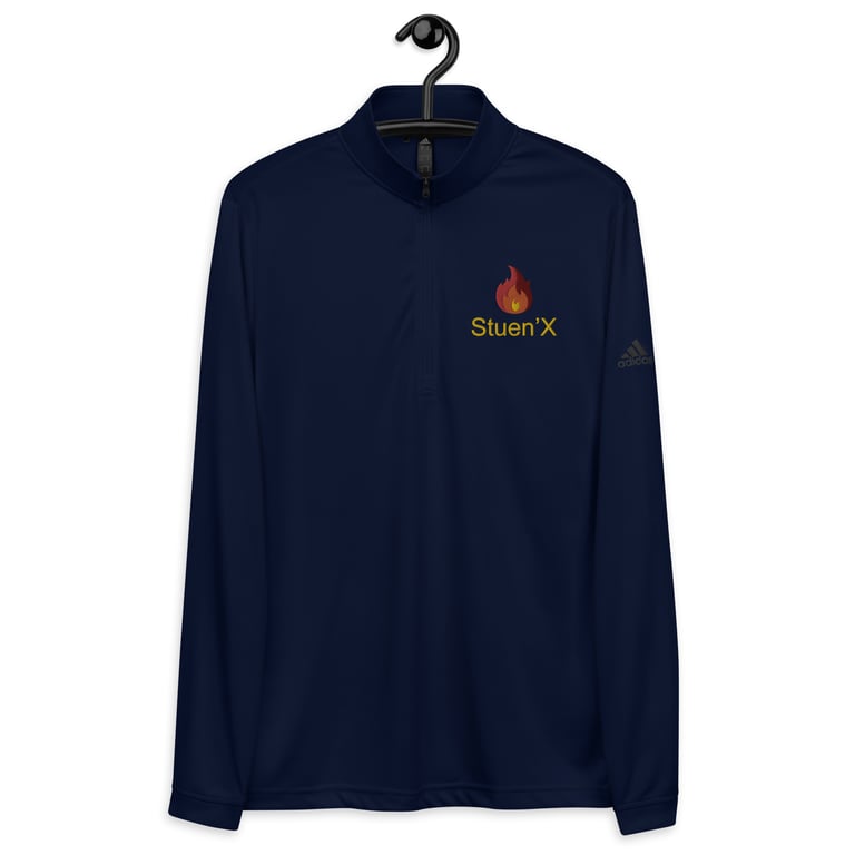 Hot Like Fire Quarter Zip Adidas Pullover Image 3