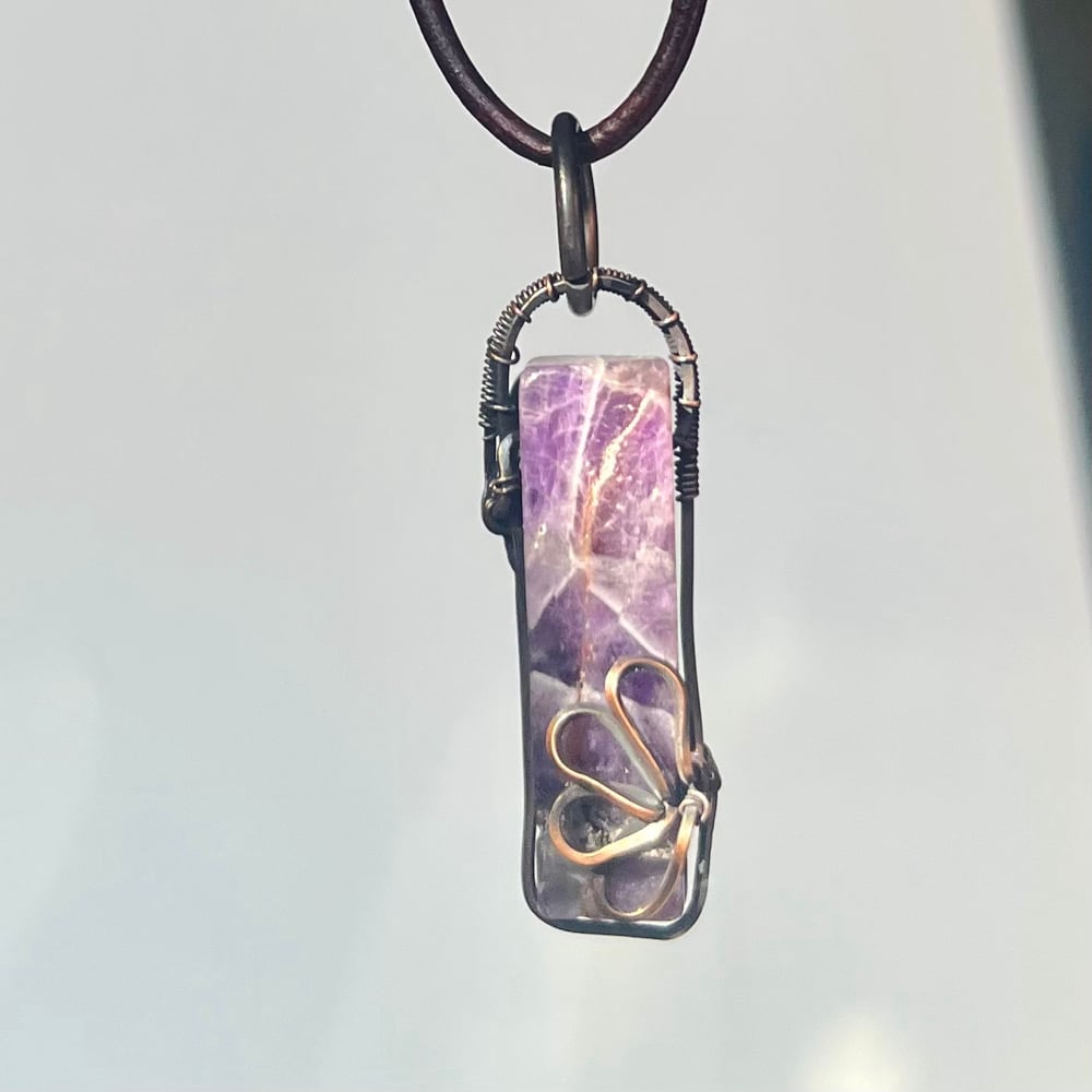 Image of Amethyst Flower Necklace