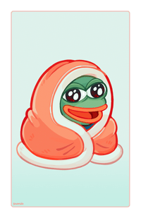 Pepe in a Blankie Print 