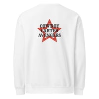 Image 2 of Cowboy Carter Avengers Crew Neck Sweatshirt - White