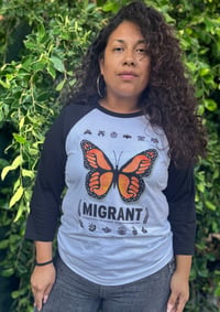 Image 7 of MIGRANT - 3/4 Sleeve Baseball tee  