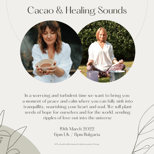 Image of March Cacao and Sacred Sound Gathering (Zoom)