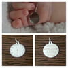 Christening clock pendant 