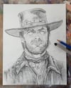 'Clint Eastwood' Pencil Portrait